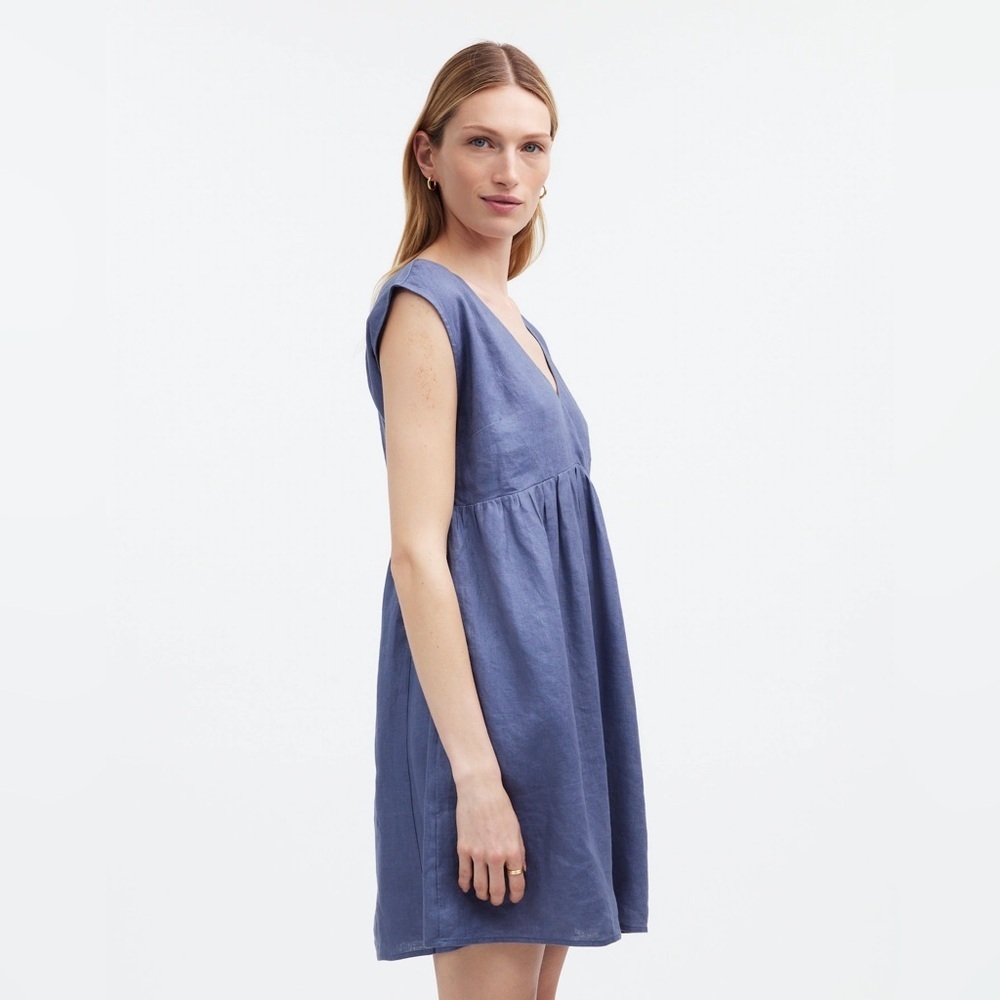 Madewell Relaxed Empire-Waist Mini Dress - Picture 3 of 9